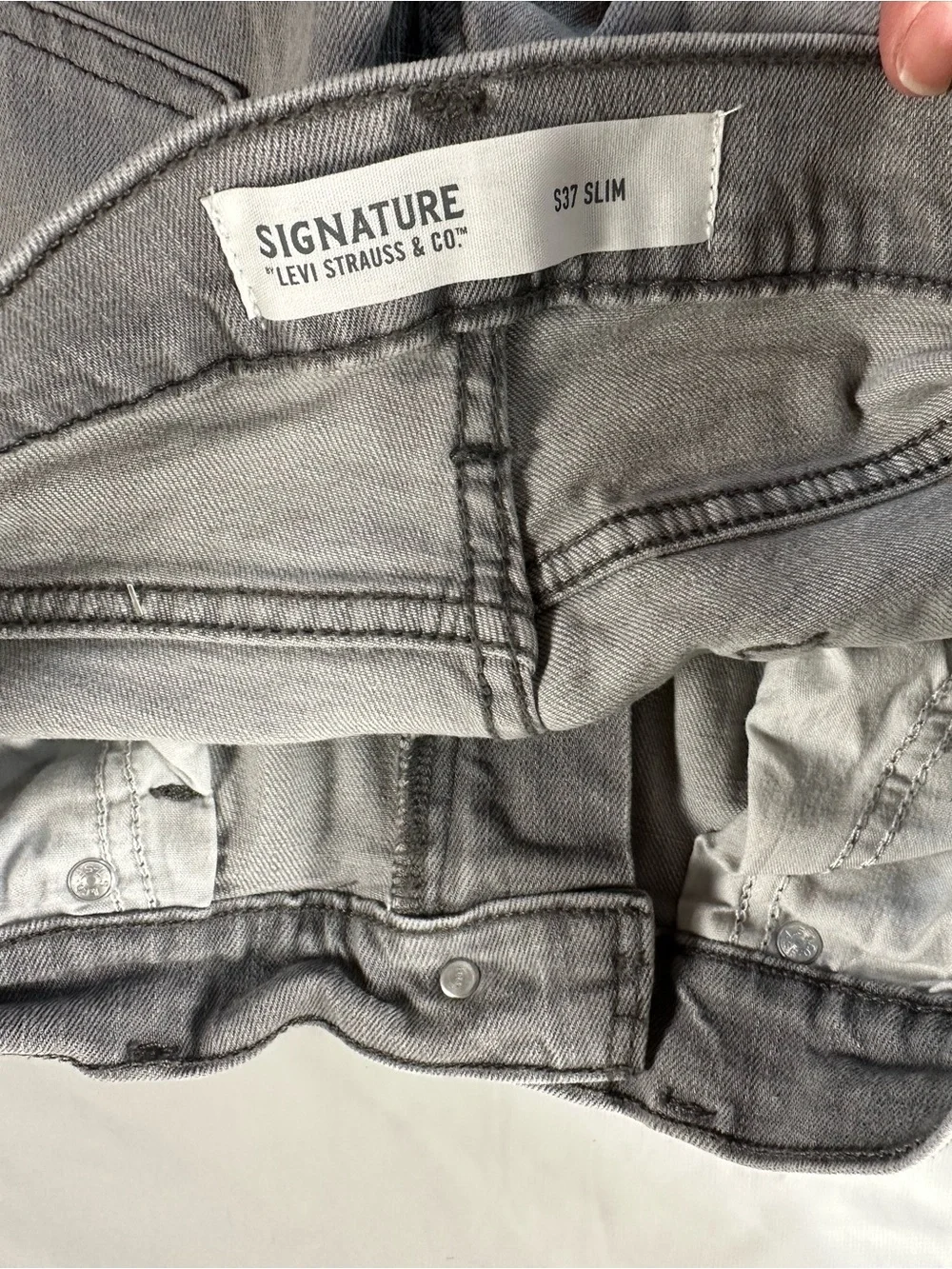 Signature by Levi Strauss Men's Gray Bootcut Jeans 33x32